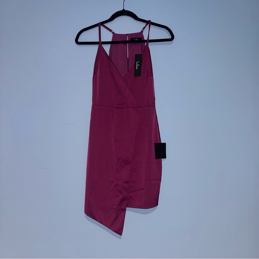Lulu's Asymmetrical Fuchsia Dress